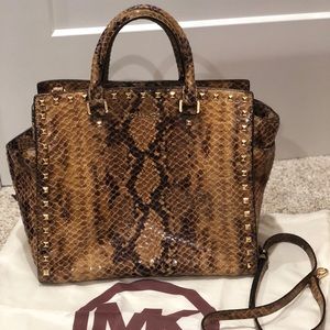Michael Kors Snakeskin Satchel